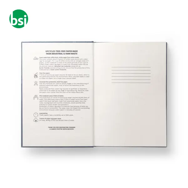 A5 notepad with hard cover - COFFEEPAD RIGID -  3