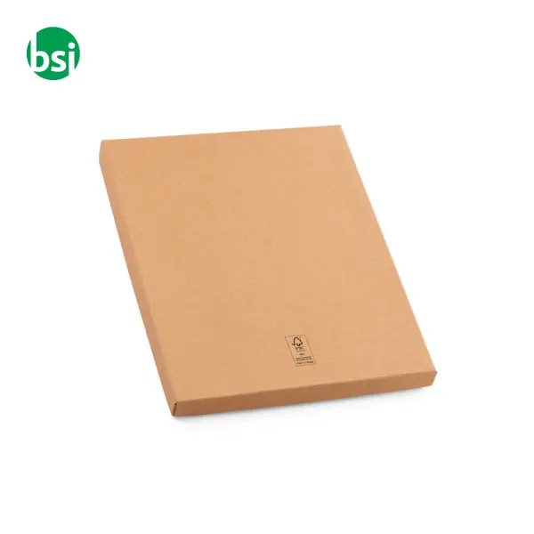 A5 notepad and ballpoint pen set in cork - FREUD -  4