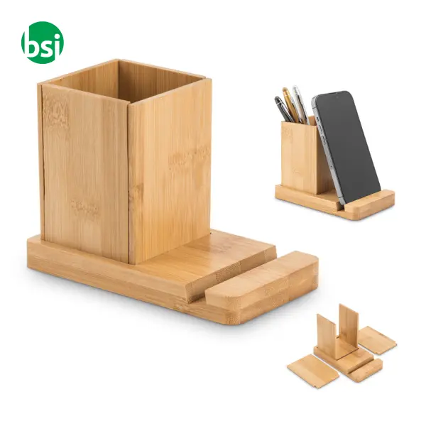 Desk set with mobile phone holder ERWIN -  1