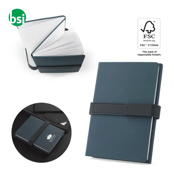A5 notepad recycled PU SANDERSON -  1