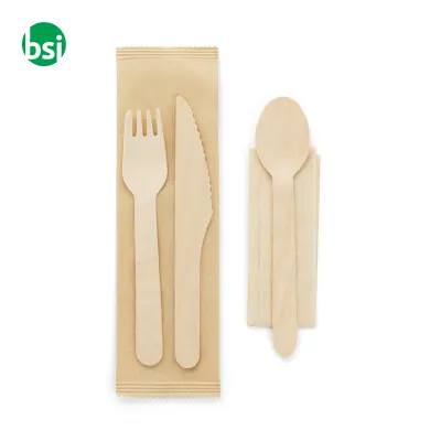 Wooden cutlery set - SUYA - Immagine 5
