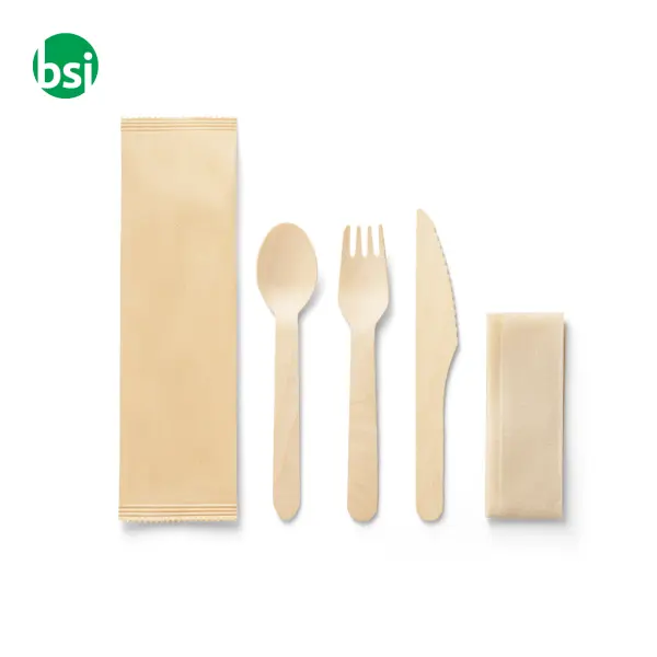 Wooden cutlery set - SUYA -  2