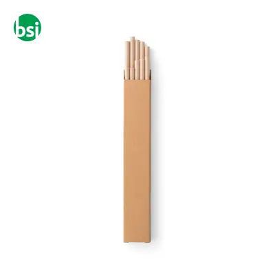 Set of 10 kraft paper straws - LAMONE - Immagine 2