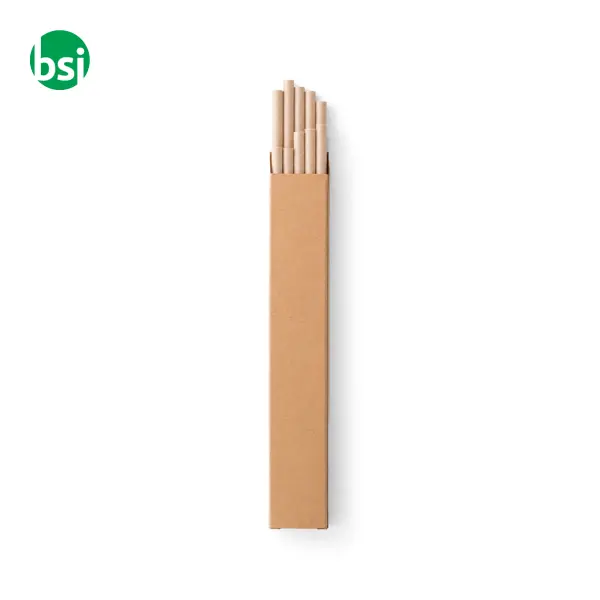 Set of 10 kraft paper straws - LAMONE -  2