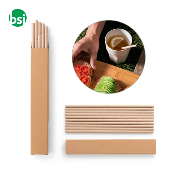 Set of 10 kraft paper straws - LAMONE -  1