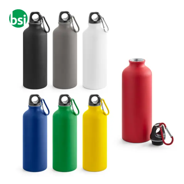 Aluminium bottle with carabiner 540 ml - COLLINA -  1