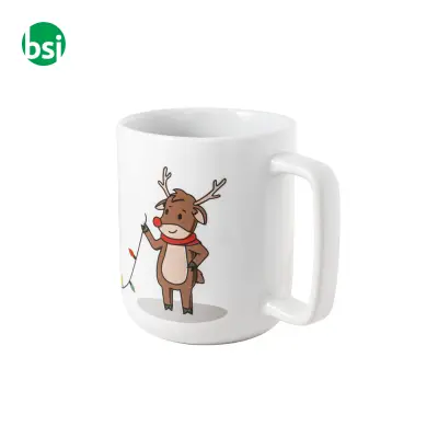 Mug with Christmas print 330 mL REINDEER - Immagine 6