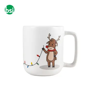 Mug with Christmas print 330 mL REINDEER - Immagine 2