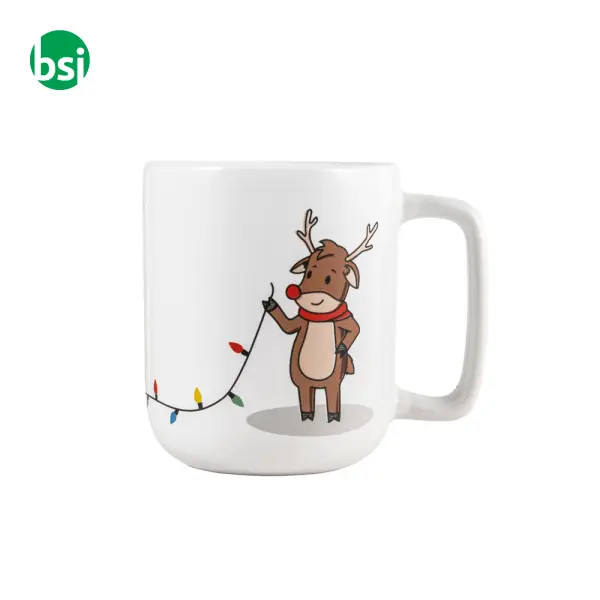 Mug with Christmas print 330 mL REINDEER -  2