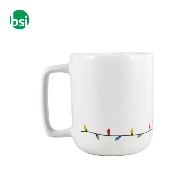 Mug with Christmas print 330 mL REINDEER - Immagine 3