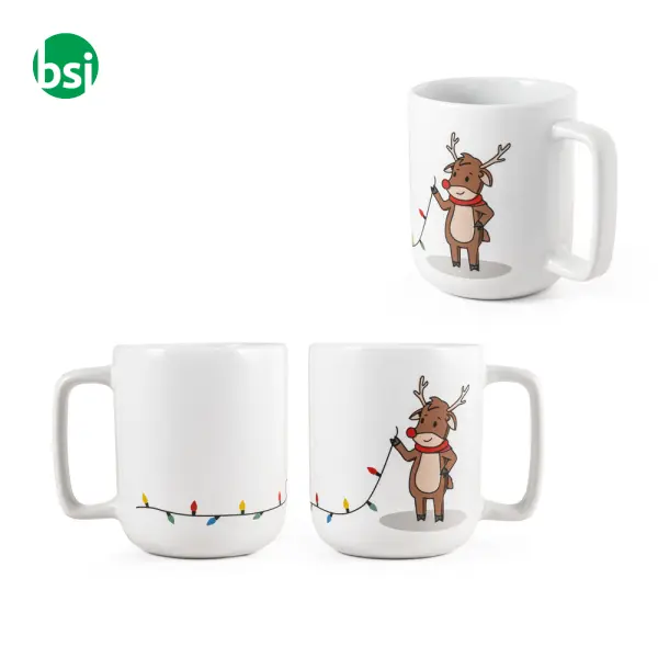 Mug with Christmas print 330 mL REINDEER -  1