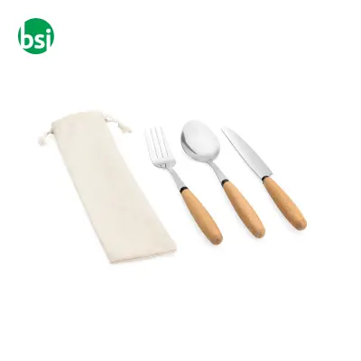 3-piece set in acacia wood - BOULUD - Immagine 8