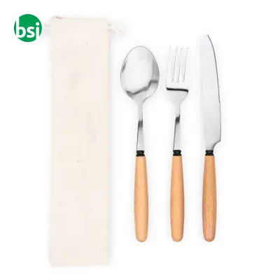 3-piece set in acacia wood - BOULUD - Immagine 3