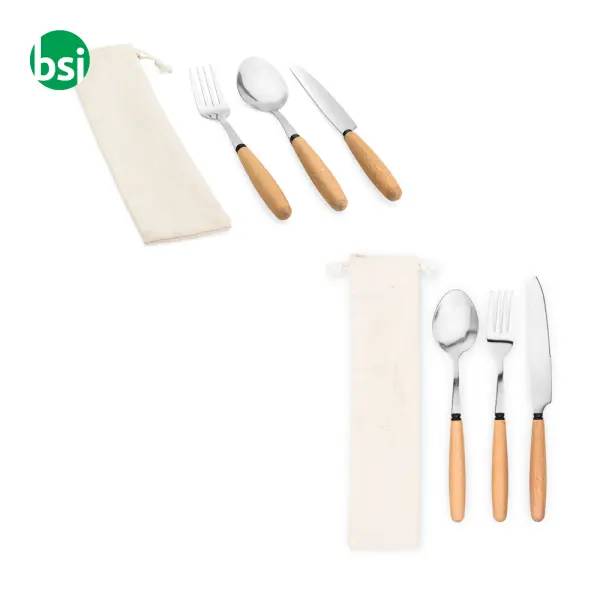 3-piece set in acacia wood - BOULUD -  1
