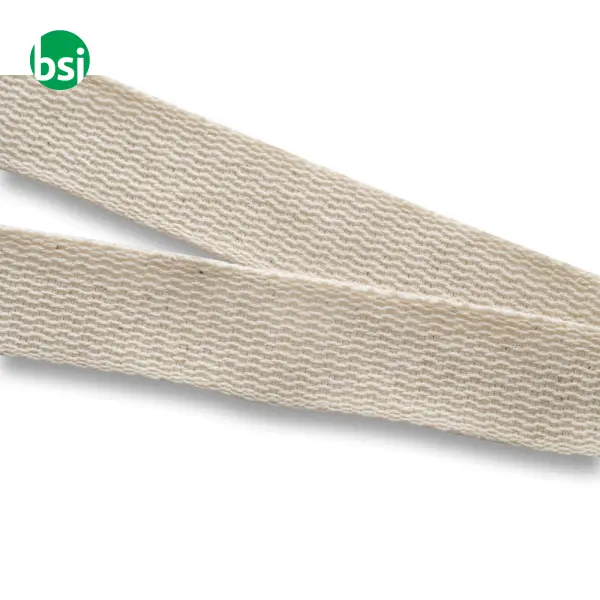 100% cotton lanyard with metal carabiner BALLINA -  2