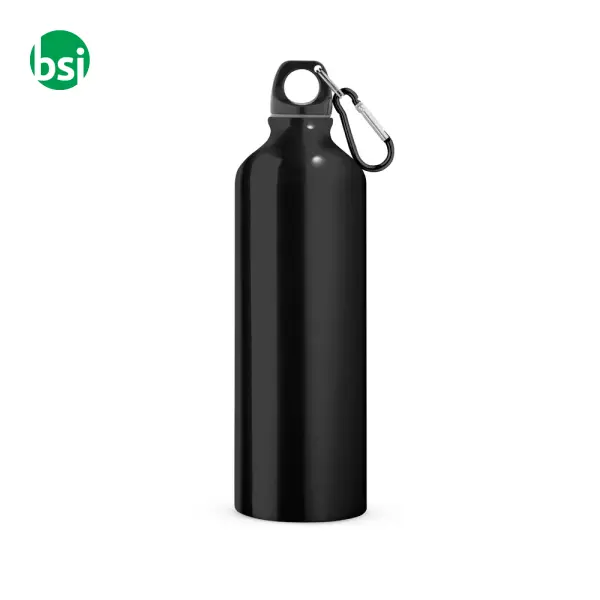 Aluminium sports bottle with carabiner - LANDSCAPE L -  6