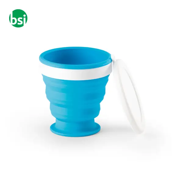 Silicone and PP folding travel cup 250 ml - ASTRADA -  5