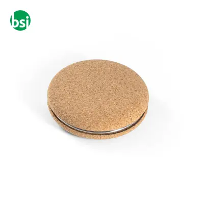 Folding cosmetic mirror in cork - TILBURY - Immagine 6