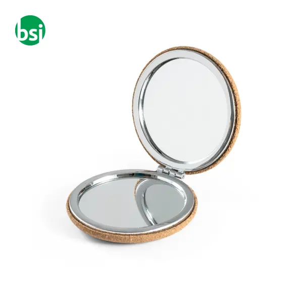 Folding cosmetic mirror in cork - TILBURY -  3