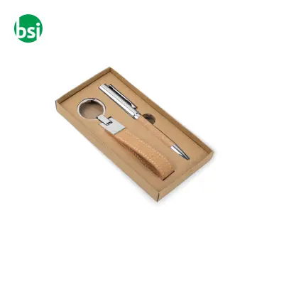 Set consisting of a ballpoint and key ring EVANS - Immagine 6