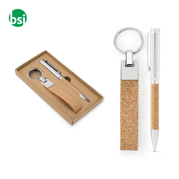 Set consisting of a ballpoint and key ring EVANS -  1