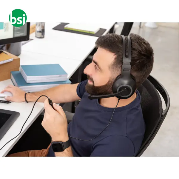 Adjustable headphones with microphone - KILBY -  7