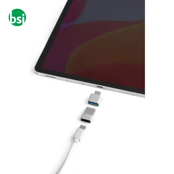 Set of 2 aluminium USB-A / USB-C adapters - MINSKY -  7