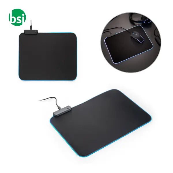 Gaming mouse mat with RGB LED lights - THORNE -  1