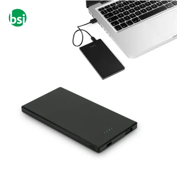 5.000 mAh slim stainless steel power bank - DENNING -  1