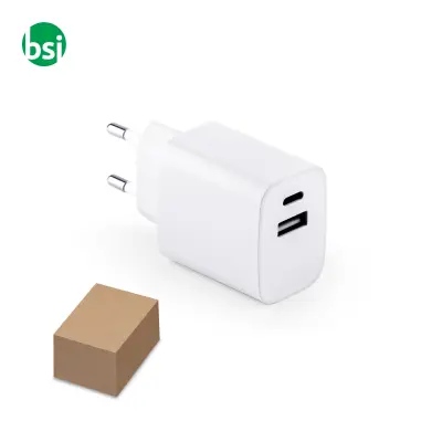 Power adapter in recycled ABS - WEGENER