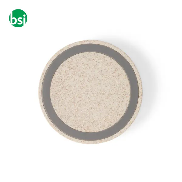 5W wireless charger in ABS and straw fibre - CUVIER -  2