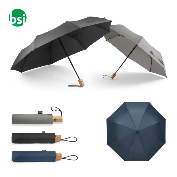 Telescopic umbrella - recycled polyester - RIVER -  1