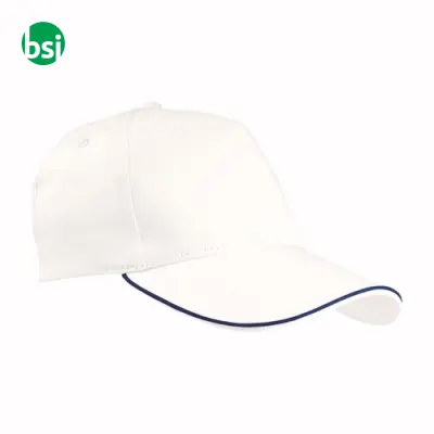 Cap | contrasting piping and adjustable strap - Immagine 2