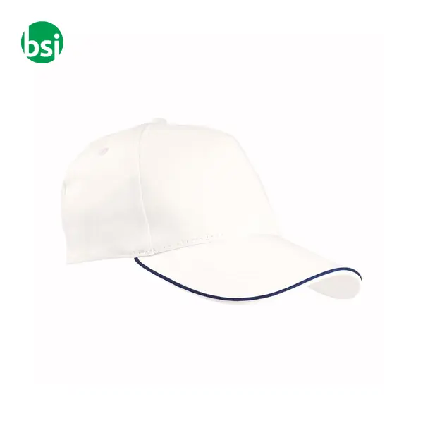 Cap | contrasting piping and adjustable strap -  2