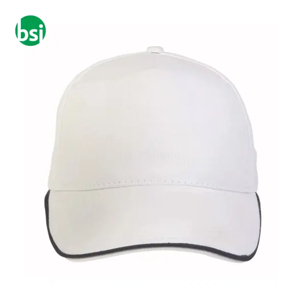 Cap | contrasting piping and adjustable strap -  3