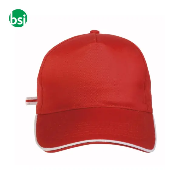 Cap | contrasting piping and adjustable strap -  8