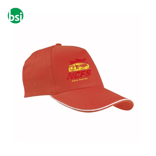 Cap | contrasting piping and adjustable strap -  10