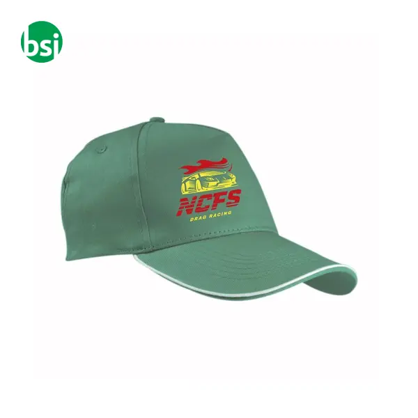 Cap | contrasting piping and adjustable strap -  13