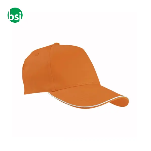 Cap | contrasting piping and adjustable strap -  20