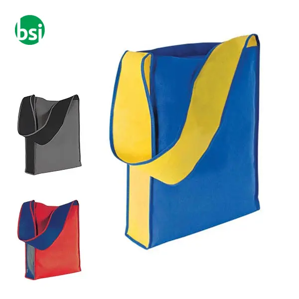 Shopping bag 32x40x8 | shoulder bag | bicolor | DAMIANA -  1