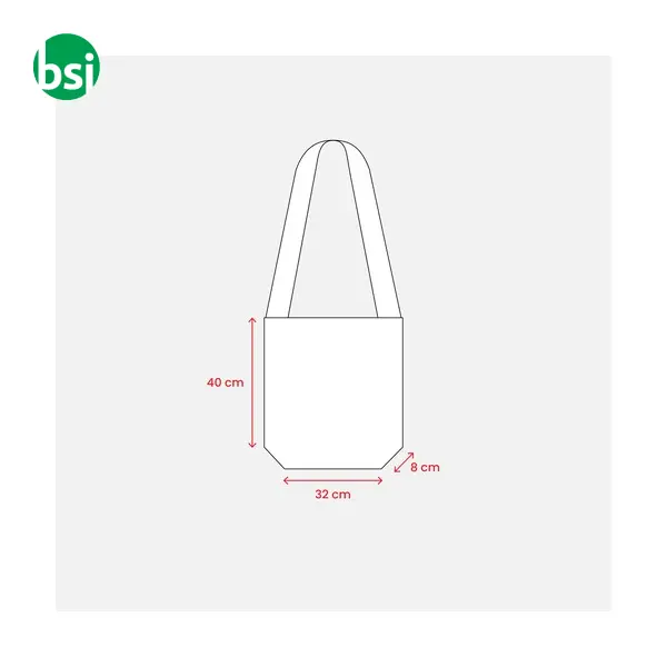 Shopping bag 32x40x8 | shoulder bag | bicolor | DAMIANA -  3