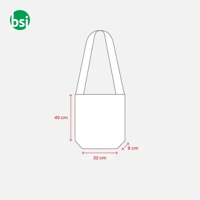 Shopping bag 32x40x8 | shoulder bag | bicolor | DAMIANA - Immagine 15