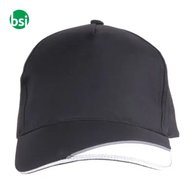 Cap | reflective piping | cotton - Immagine 3