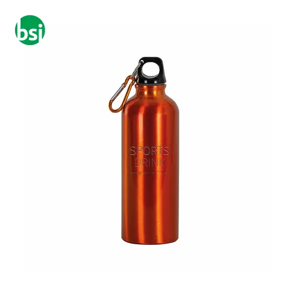 Water bottle 500ml | aluminium | with snap hook -  2