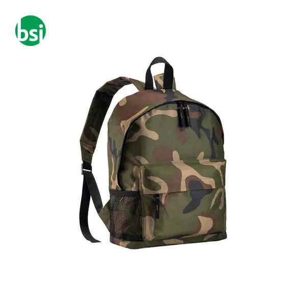 Backpack | 1 mesh side pockets | camouflage | ERMINIA -  1