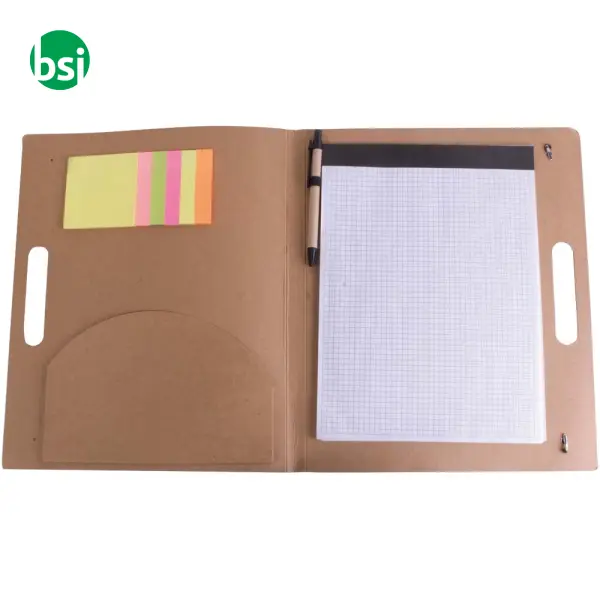 Block folder | with sticky notes, pen and ruled notepad -  1
