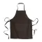 Long cooking apron | cotton | with front pocket - Anteprima 4