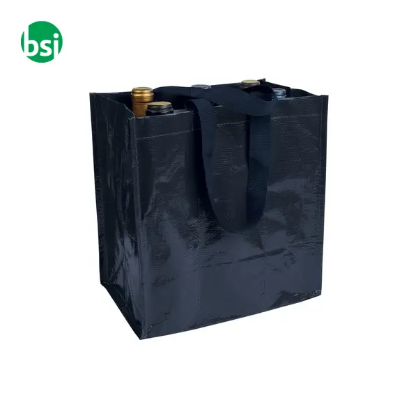 Bottle shopping bag 27x28x18 | for 6 bottles | ATANASIA -  12