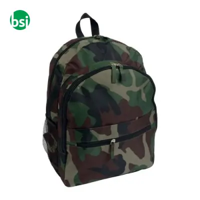 Backpack | 2 mesh side pockets | camouflage - Immagine 2