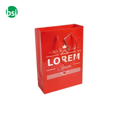 Shopping bag 18x7x25 | laminated paper | CESARINA - Immagine 4